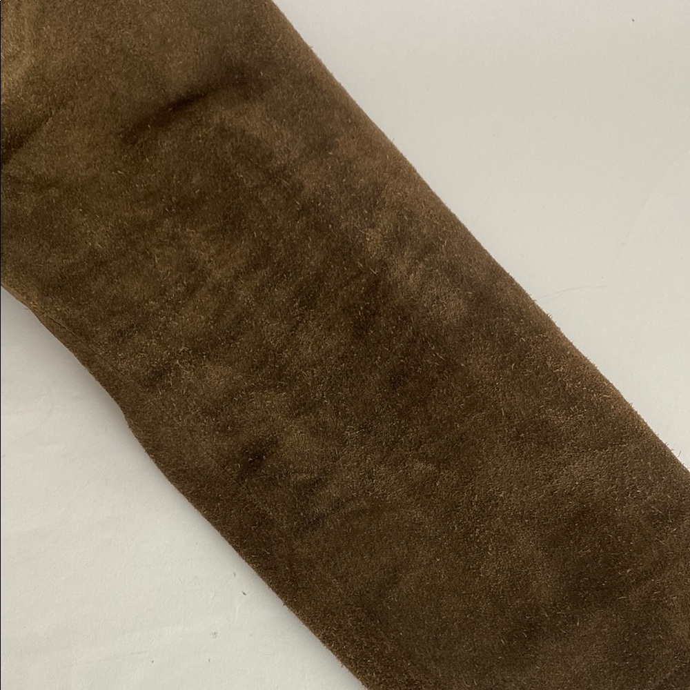 Buck Mason Brown Suede Leather Moto Jacket Size Small - Picture 3 of 10